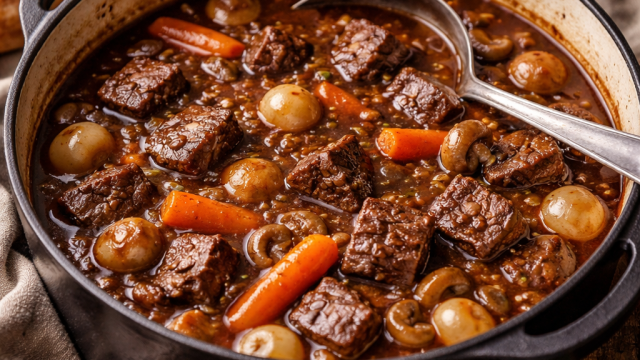 Bœuf bourguignon au Cookeo