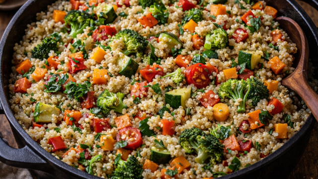 Quinoa aux légumes au Cookeo