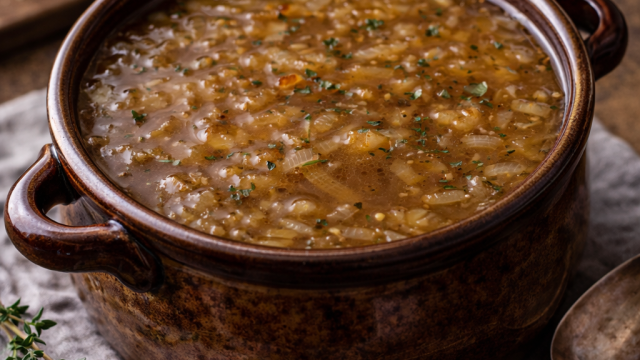 Soupe à l&rsquo;oignon au Cookeo