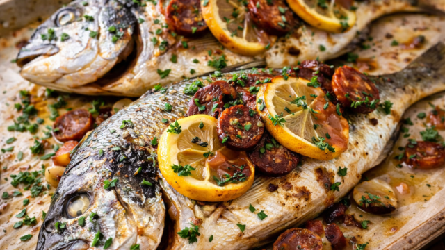 Dorade au chorizo et citron au Cookeo